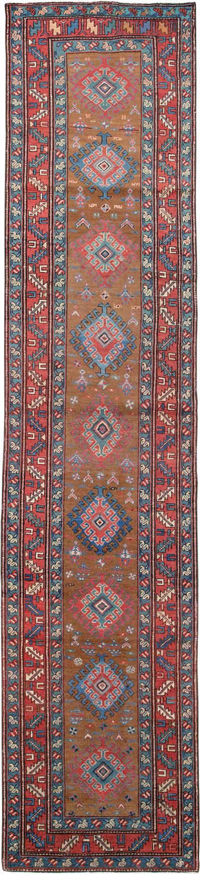 Antique Persian Heriz Runner, No.14752 - Galerie Shabab