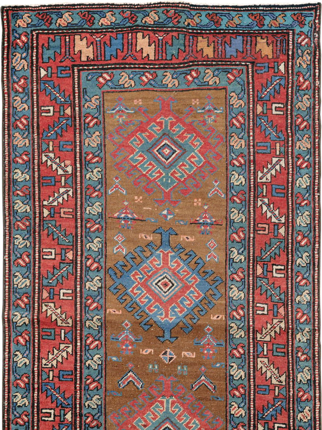 Antique Persian Heriz Runner, No.14752 - Galerie Shabab