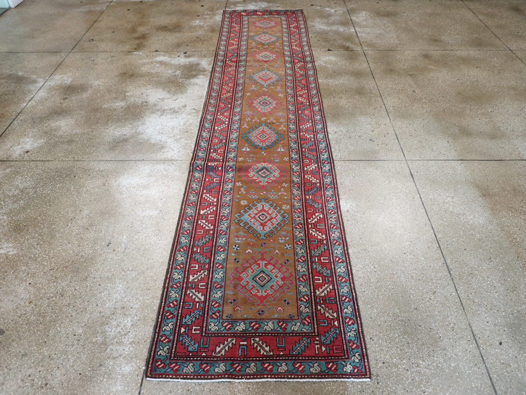 Antique Persian Heriz Runner, No.14752 - Galerie Shabab