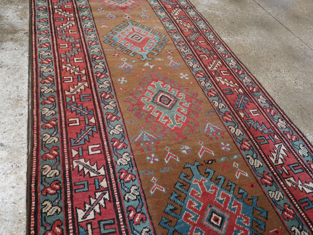 Antique Persian Heriz Runner, No.14752 - Galerie Shabab
