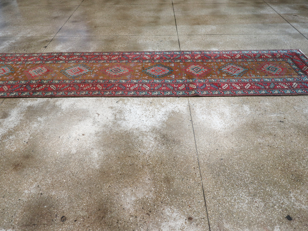 Antique Persian Heriz Runner, No.14752 - Galerie Shabab