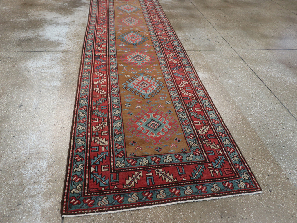 Antique Persian Heriz Runner, No.14752 - Galerie Shabab