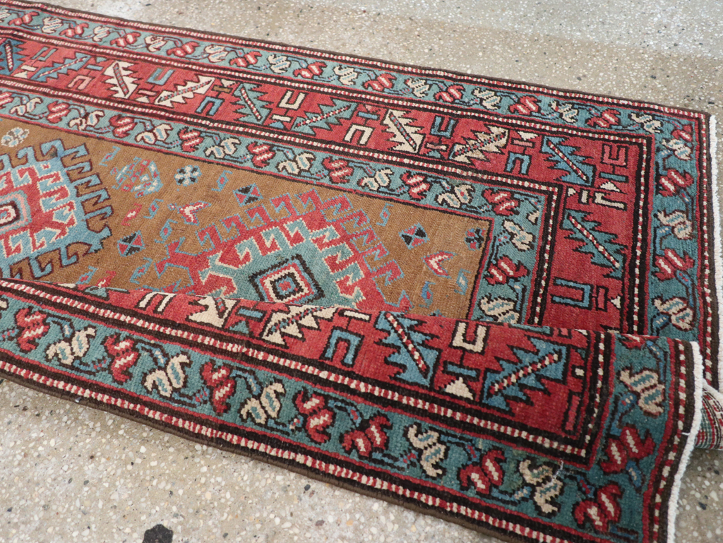 Antique Persian Heriz Runner, No.14752 - Galerie Shabab