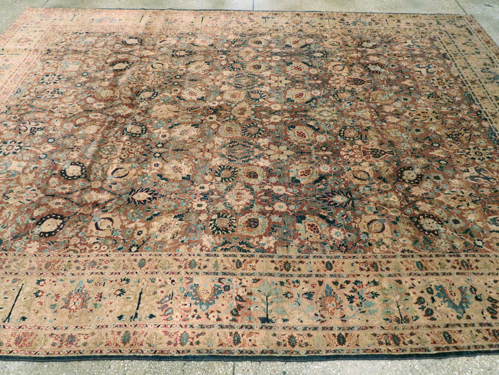 Antique Persian Tabriz Carpet, No.14759 - Galerie Shabab