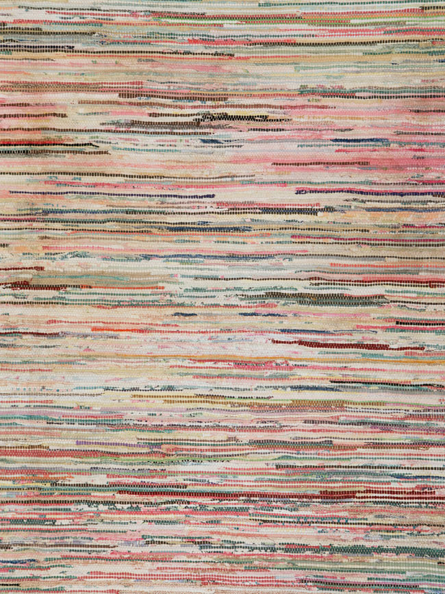 Vintage American Rag Rug, No.14768 - Galerie Shabab