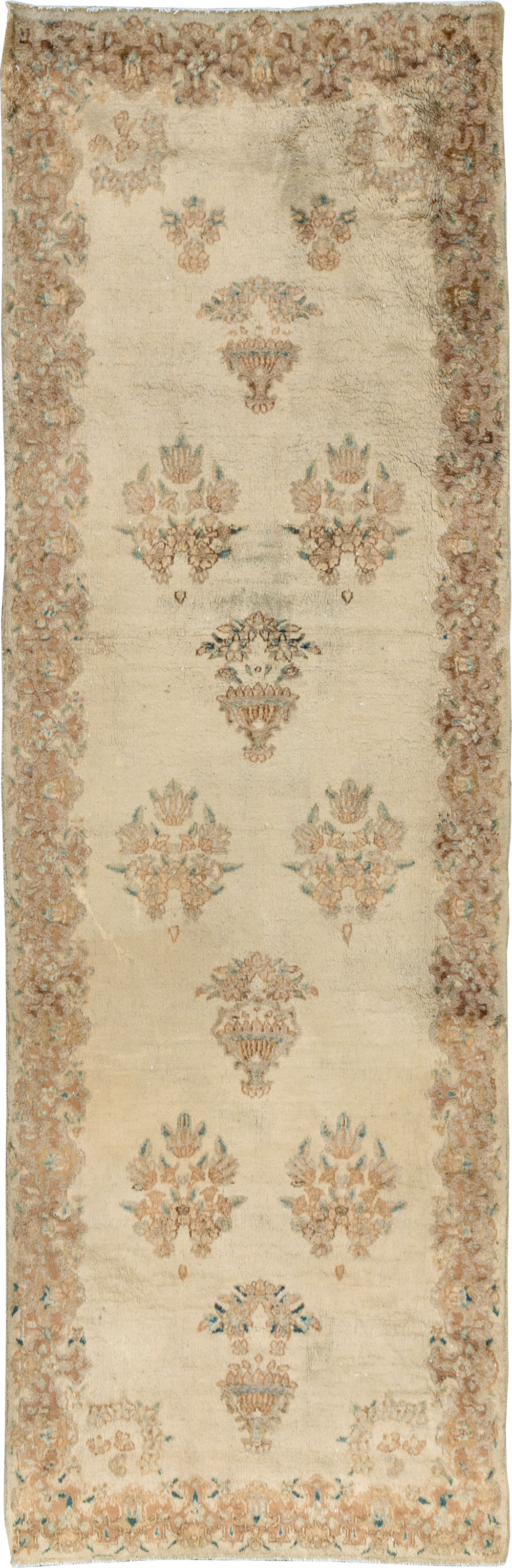 Vintage Persian Kerman Runner, No.14819 - Galerie Shabab