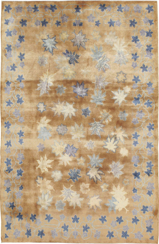 Vintage Persian Mashad Modernist Rug, No.14821 - Galerie Shabab