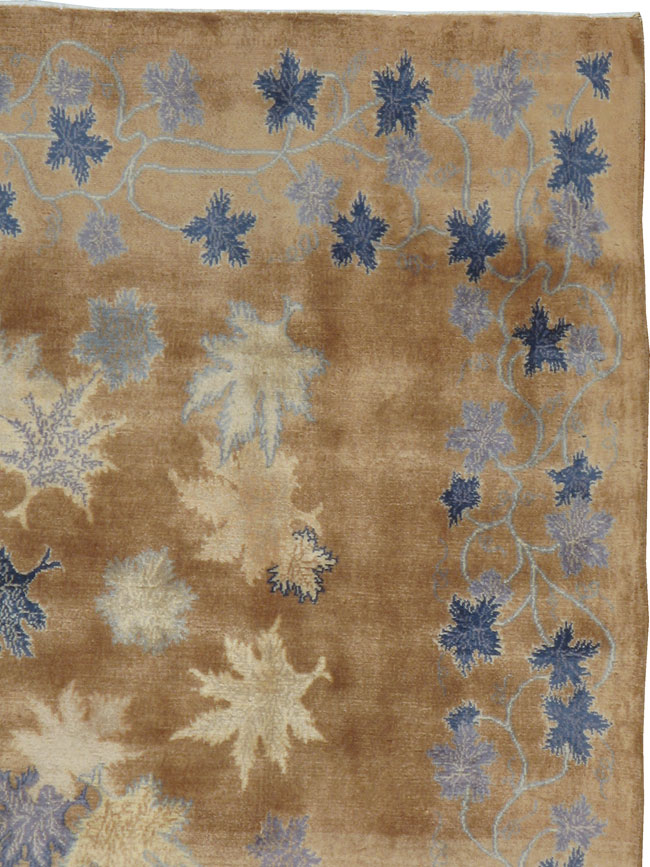 Vintage Persian Mashad Modernist Rug, No.14821 - Galerie Shabab