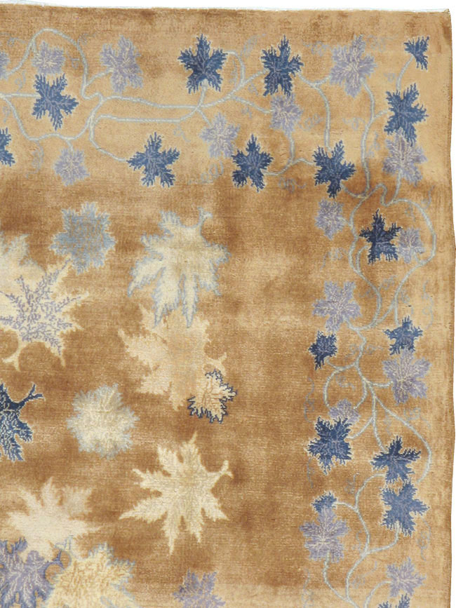 Vintage Persian Mashad Modernist Rug, No.14821 - Galerie Shabab