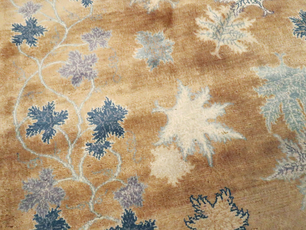 Vintage Persian Mashad Modernist Rug, No.14821 - Galerie Shabab