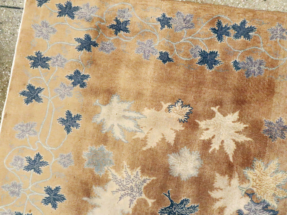 Vintage Persian Mashad Modernist Rug, No.14821 - Galerie Shabab