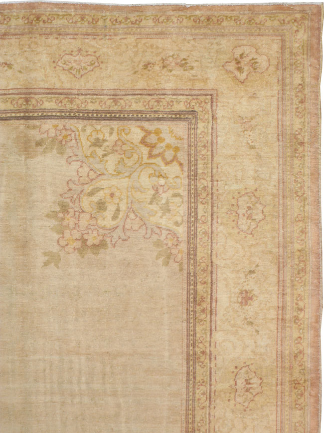 Antique Turkish Oushak Carpet, No.14822 - Galerie Shabab