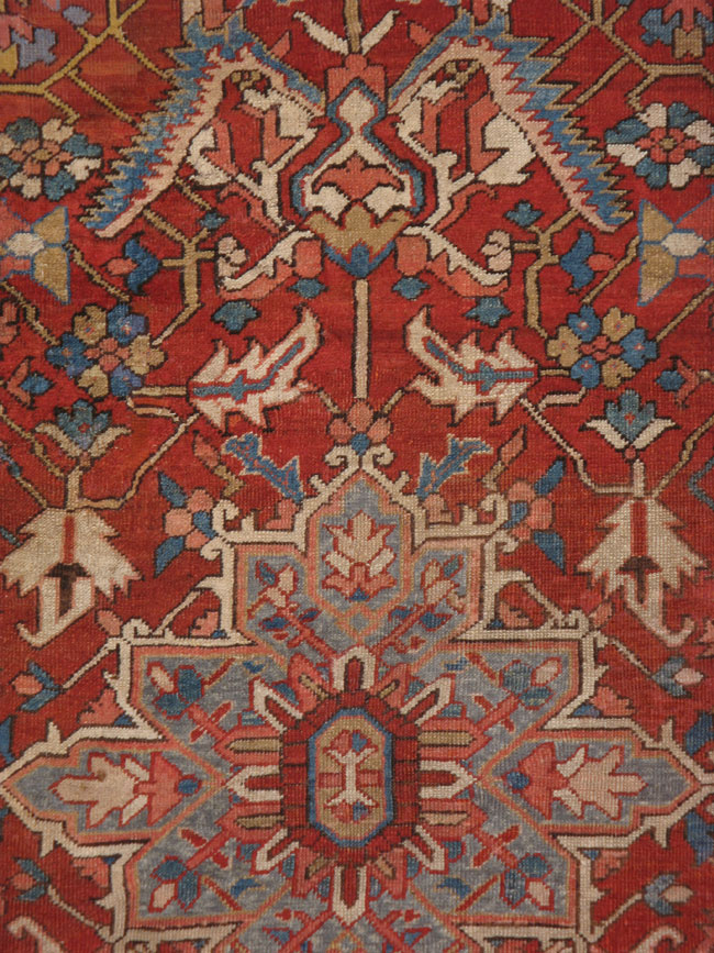 Antique Heriz Carpet, No.14828 - Galerie Shabab