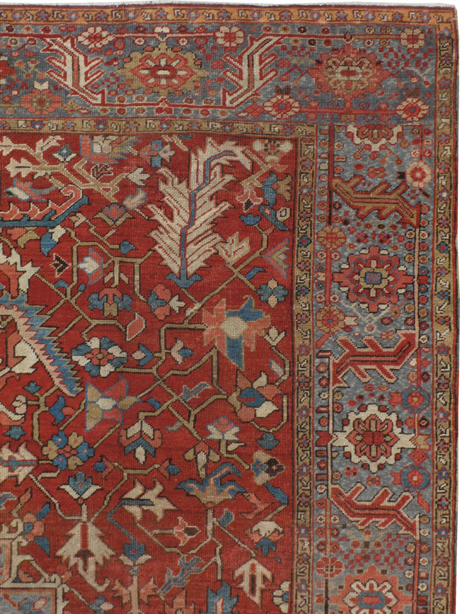 Antique Heriz Carpet, No.14828 - Galerie Shabab