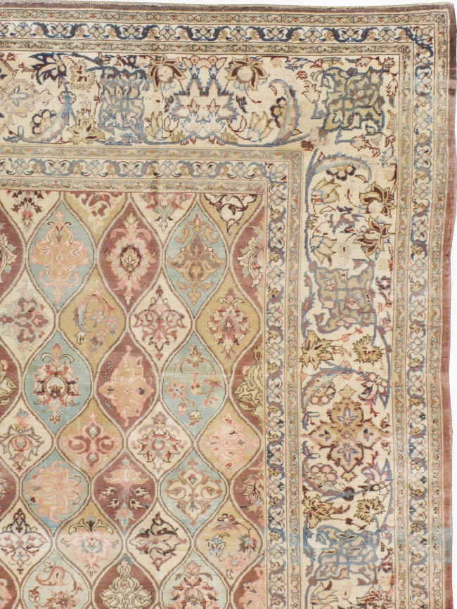 Vintage Persian Kashan Carpet, No.14830 - Galerie Shabab