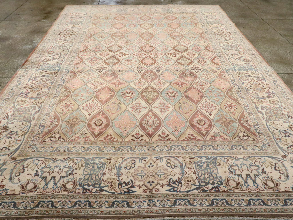 Vintage Persian Kashan Carpet, No.14830 - Galerie Shabab