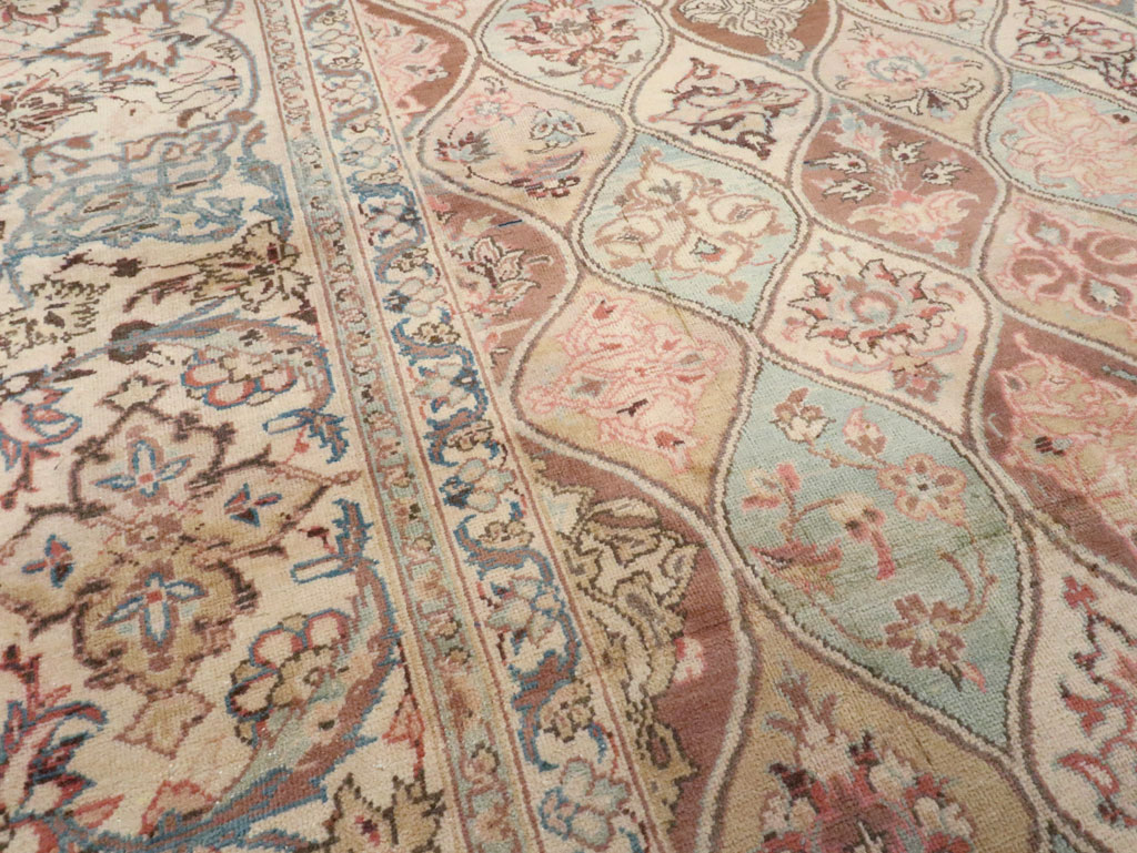 Vintage Persian Kashan Carpet, No.14830 - Galerie Shabab