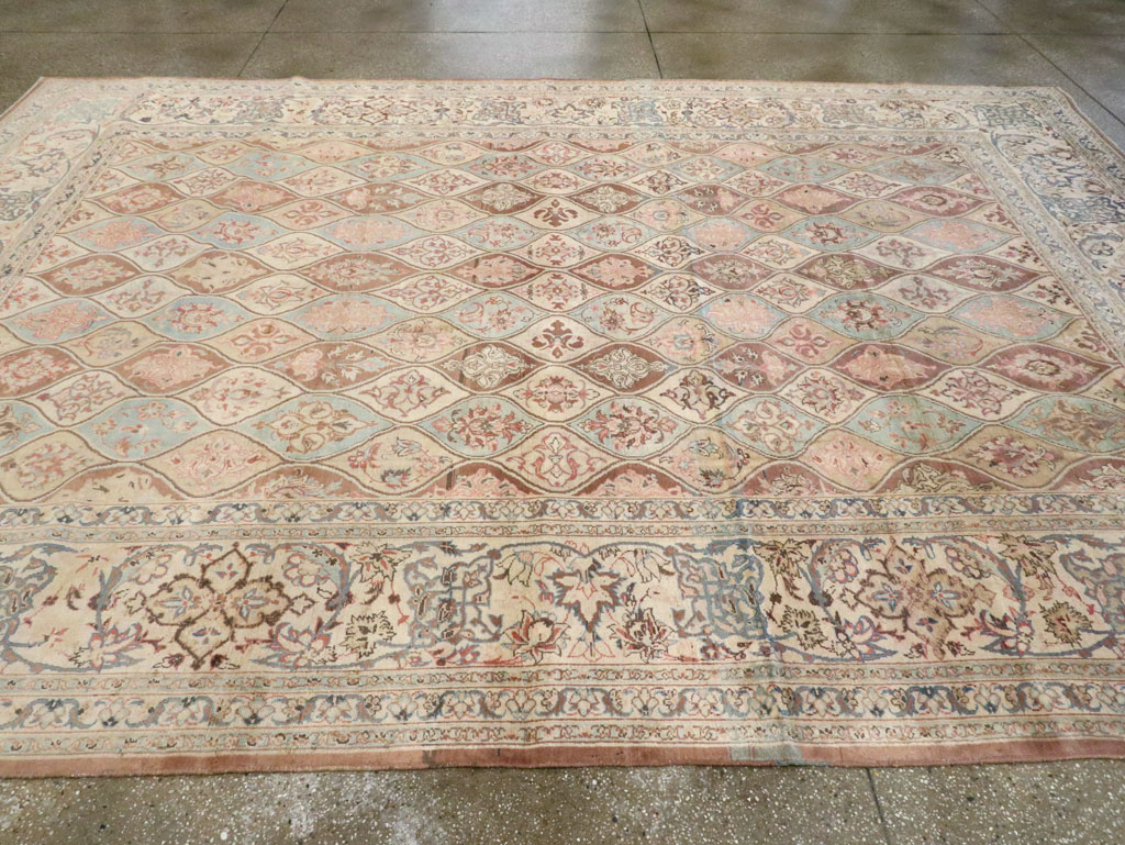 Vintage Persian Kashan Carpet, No.14830 - Galerie Shabab