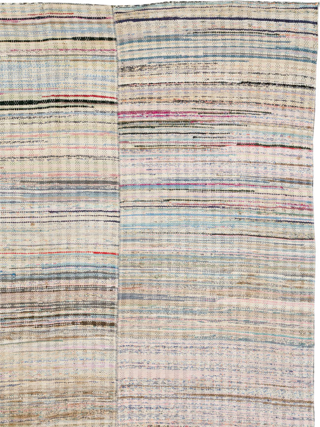 Vintage American Rag Rug, No.14840 - Galerie Shabab