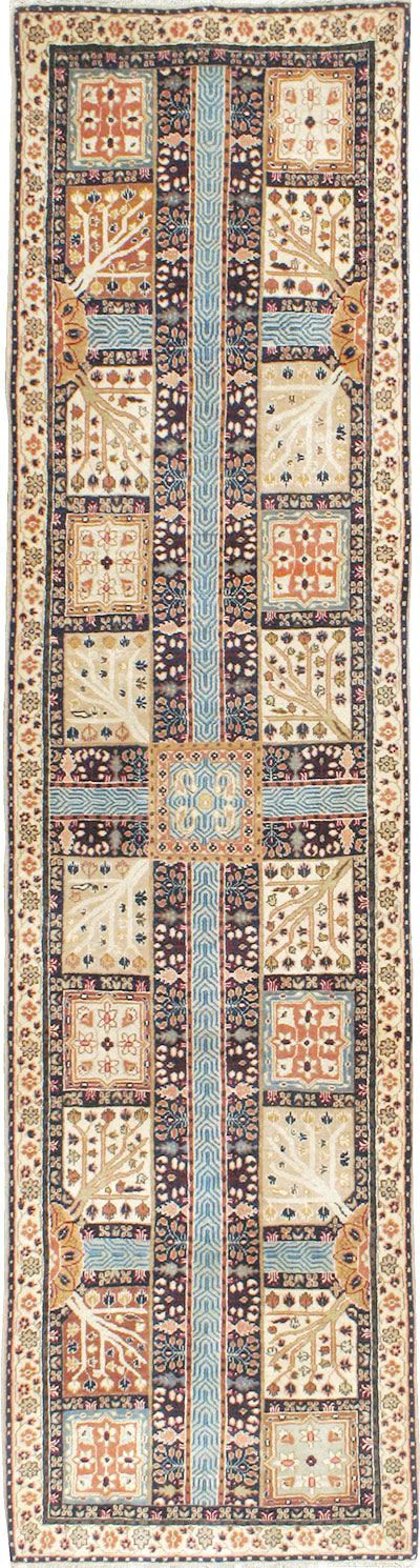 Antique Persian Garden Tabriz Runner, No.14848 - Galerie Shabab
