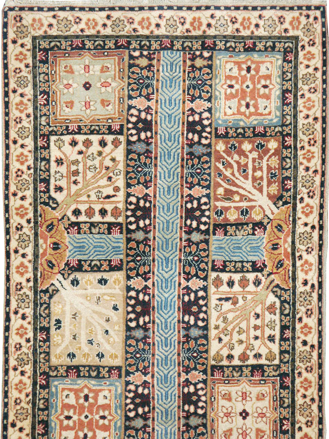 Antique Persian Garden Tabriz Runner, No.14848 - Galerie Shabab