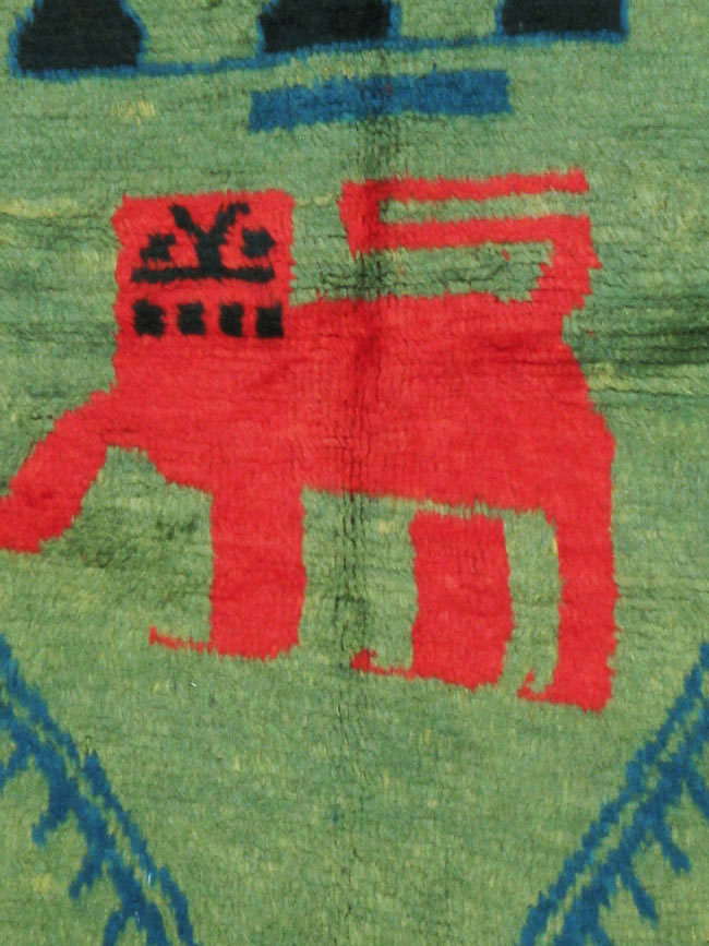 Vintage Persian Gabbeh Pictorial Rug, No.14889 - Galerie Shabab