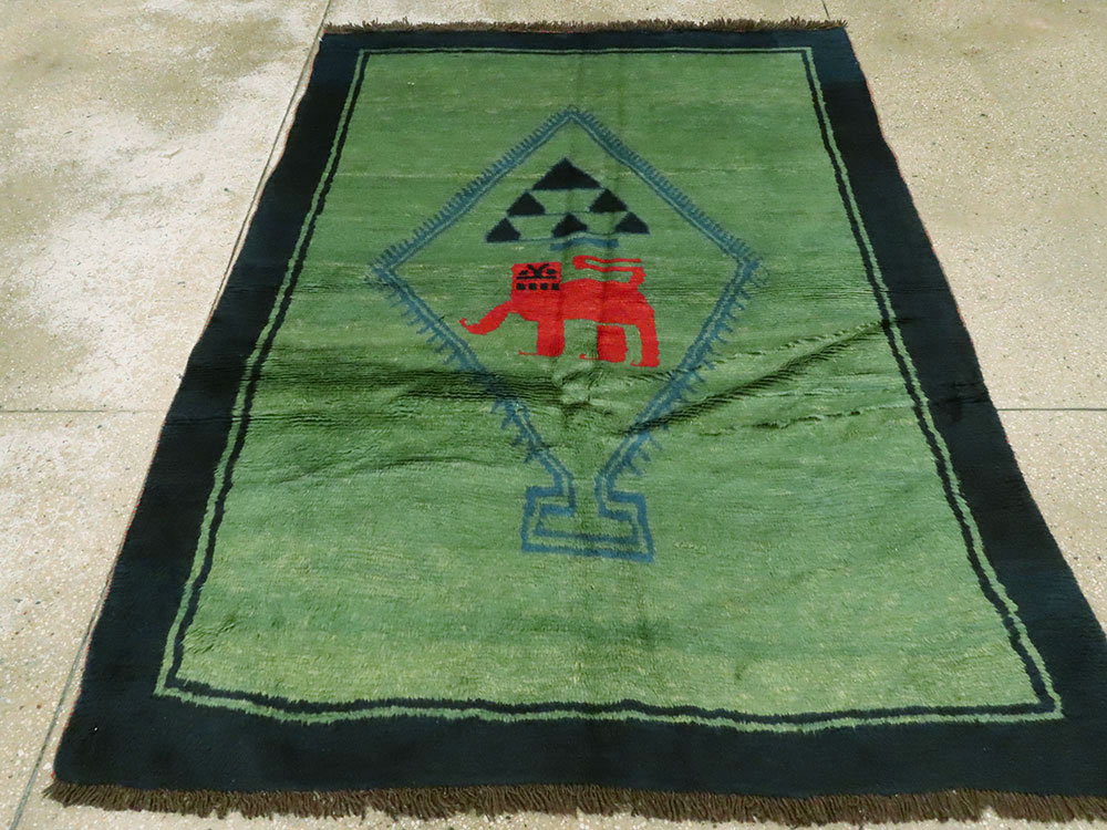 Vintage Persian Gabbeh Pictorial Rug, No.14889 - Galerie Shabab