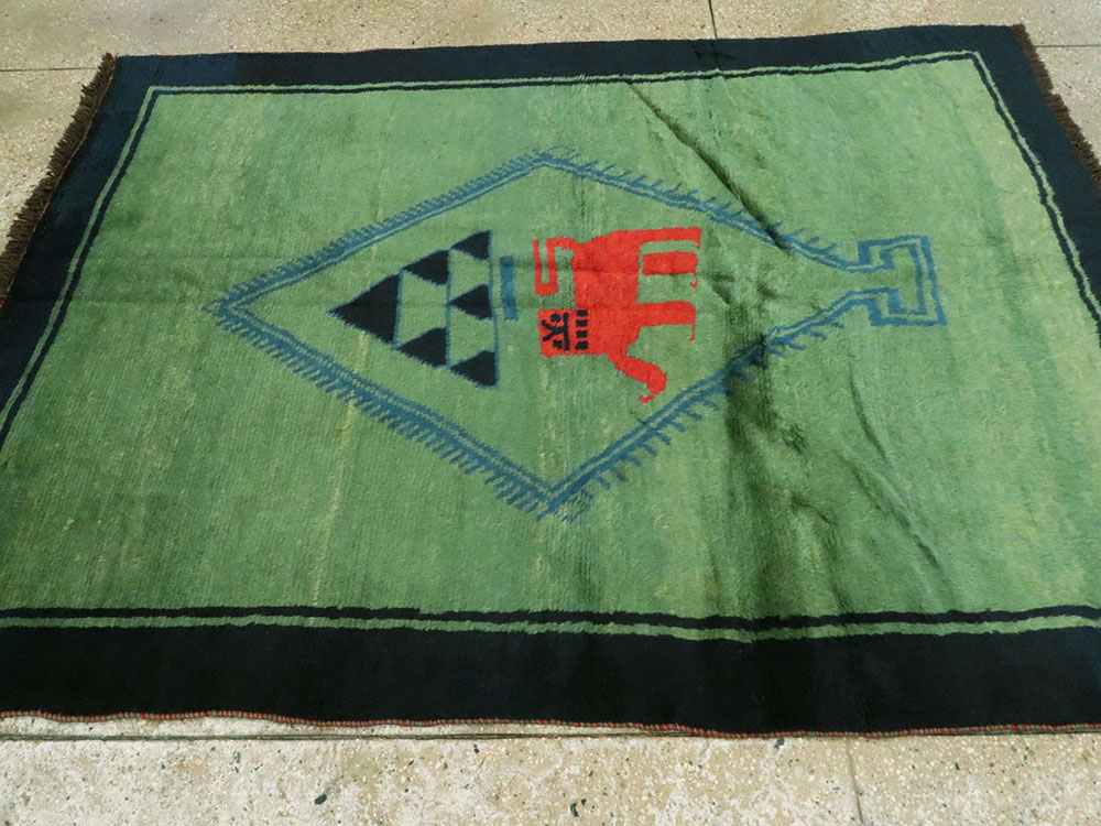 Vintage Persian Gabbeh Pictorial Rug, No.14889 - Galerie Shabab