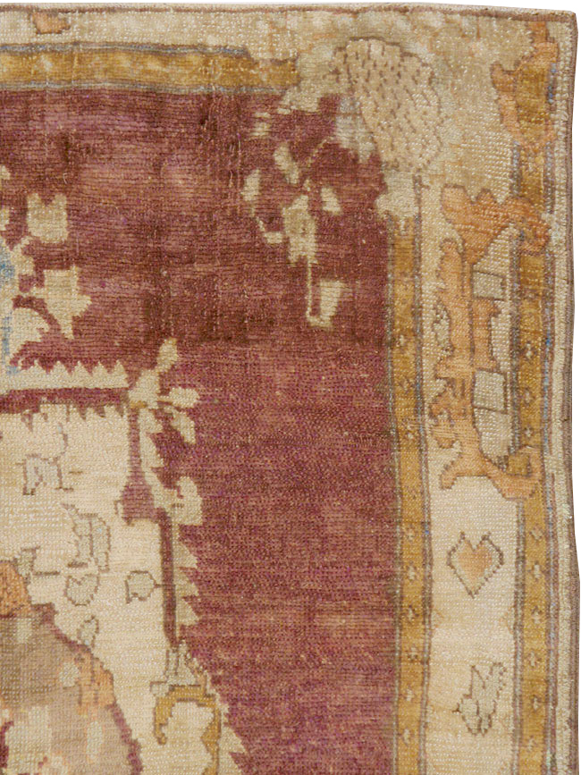 Antique Turkish Oushak Rug, No.14925 - Galerie Shabab