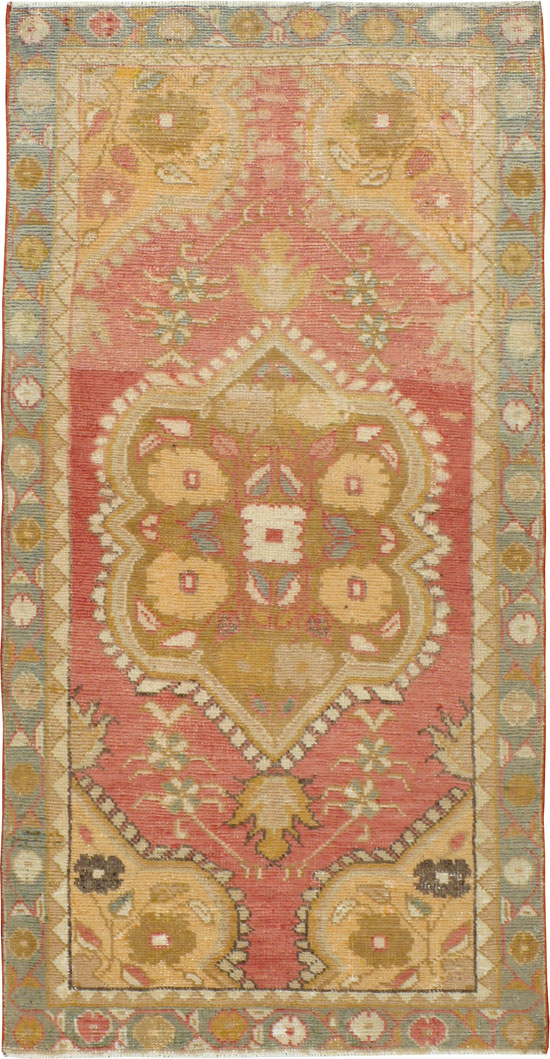 Vintage Oushak Rug, No.15043 - Galerie Shabab