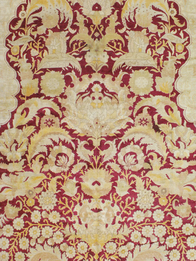 Antique Indian Agra Carpet, No.15046 - Galerie Shabab