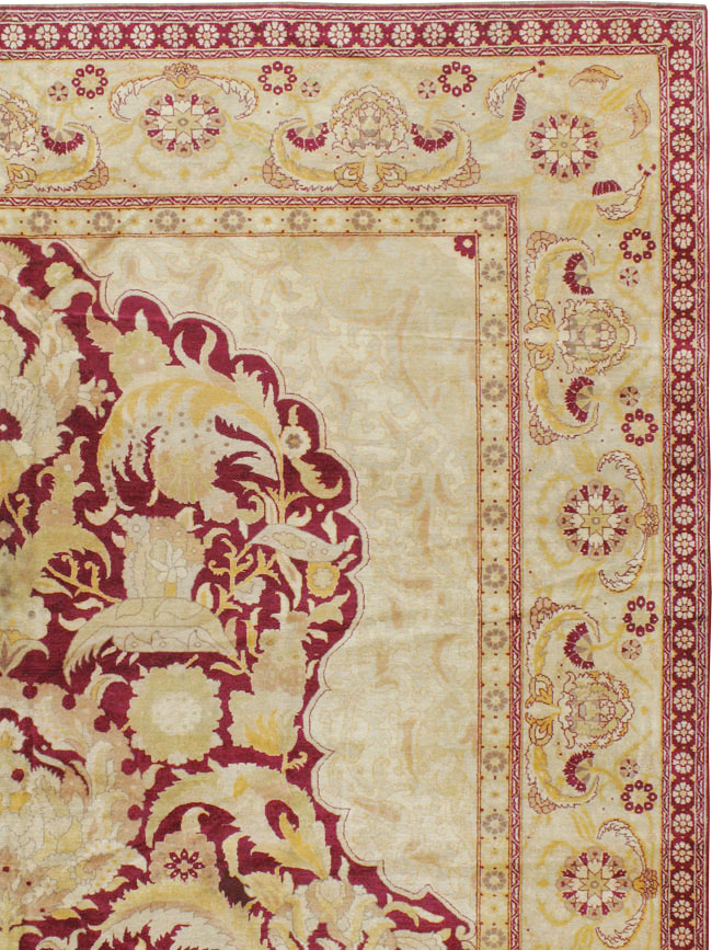 Antique Indian Agra Carpet, No.15046 - Galerie Shabab