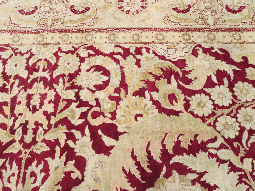 Antique Indian Agra Carpet, No.15046 - Galerie Shabab