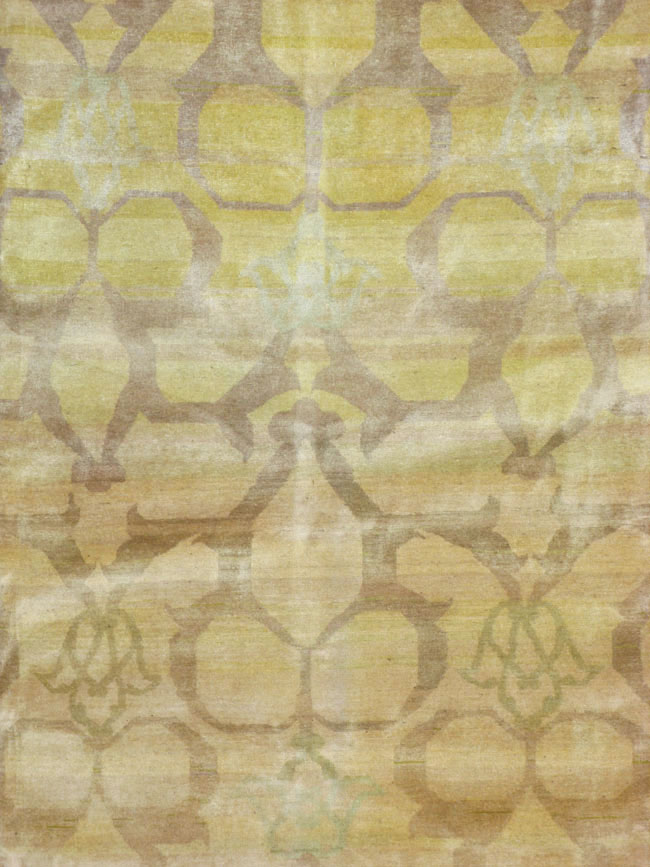 Vintage Persian Tabriz Modernist Carpet, No.15057 - Galerie Shabab