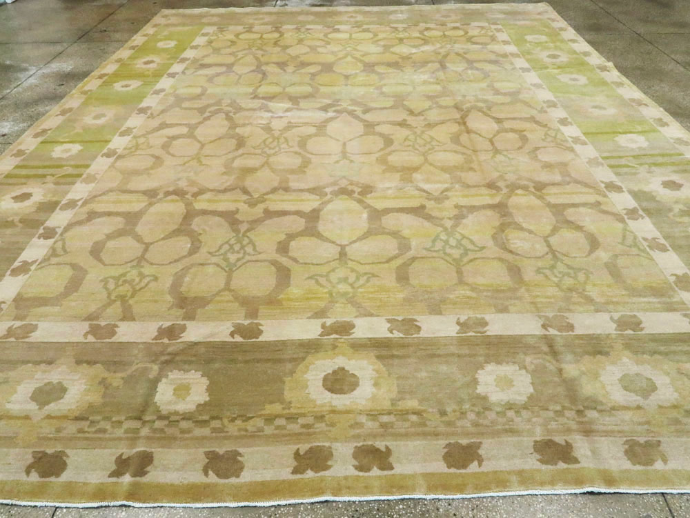 Vintage Persian Tabriz Modernist Carpet, No.15057 - Galerie Shabab