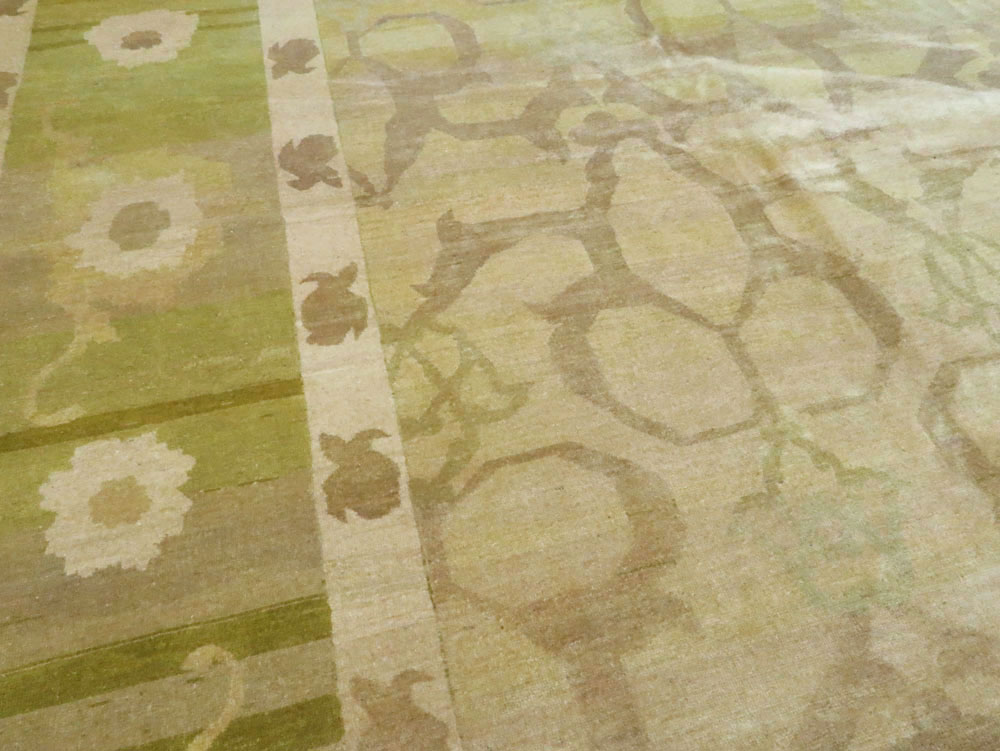 Vintage Persian Tabriz Modernist Carpet, No.15057 - Galerie Shabab