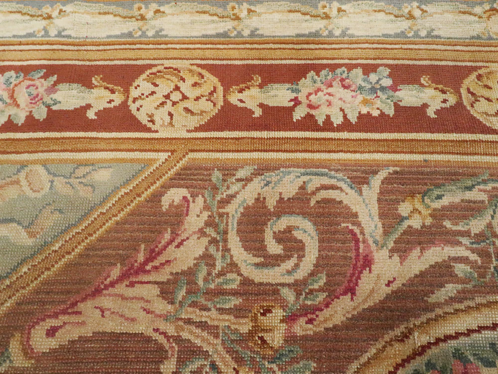 Antique French Savonnerie Carpet, No.15064 - Galerie Shabab