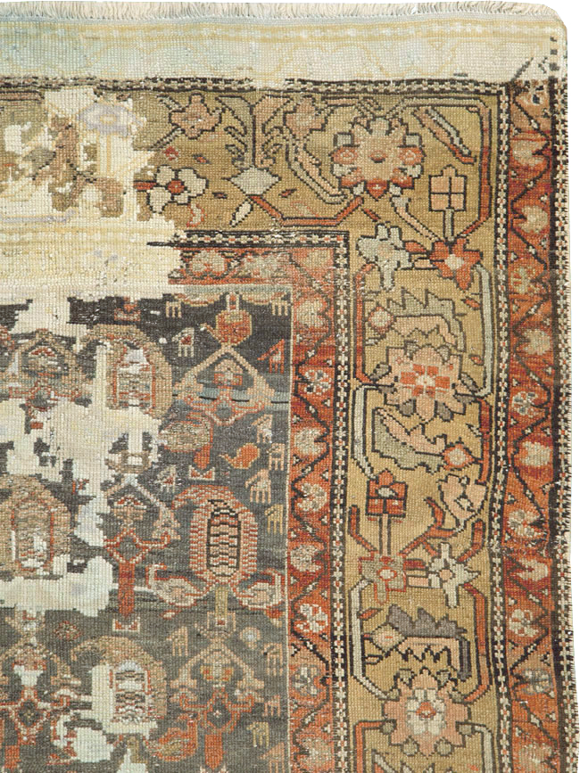 Antique Persian Distressed Kurdish Rug, No.15107 - Galerie Shabab