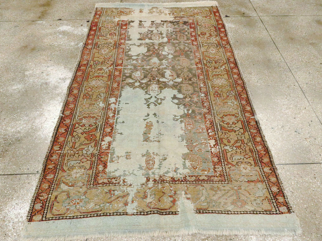 Antique Persian Distressed Kurdish Rug, No.15107 - Galerie Shabab