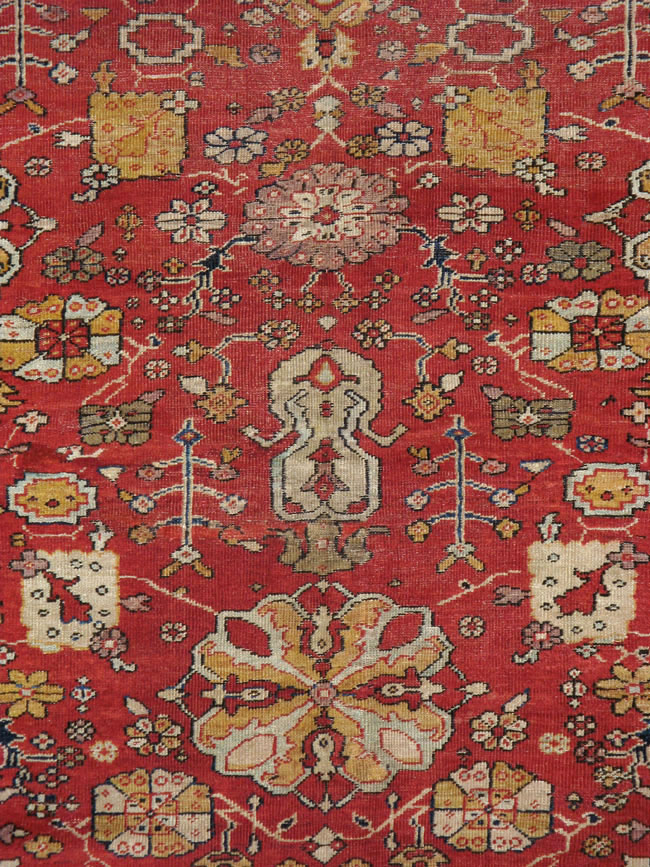 Antique Persian Sultanabad Gallery Carpet, No.15154 - Galerie Shabab