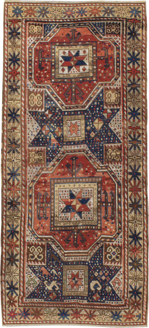 Antique Kazak Rug, No.15172 - Galerie Shabab
