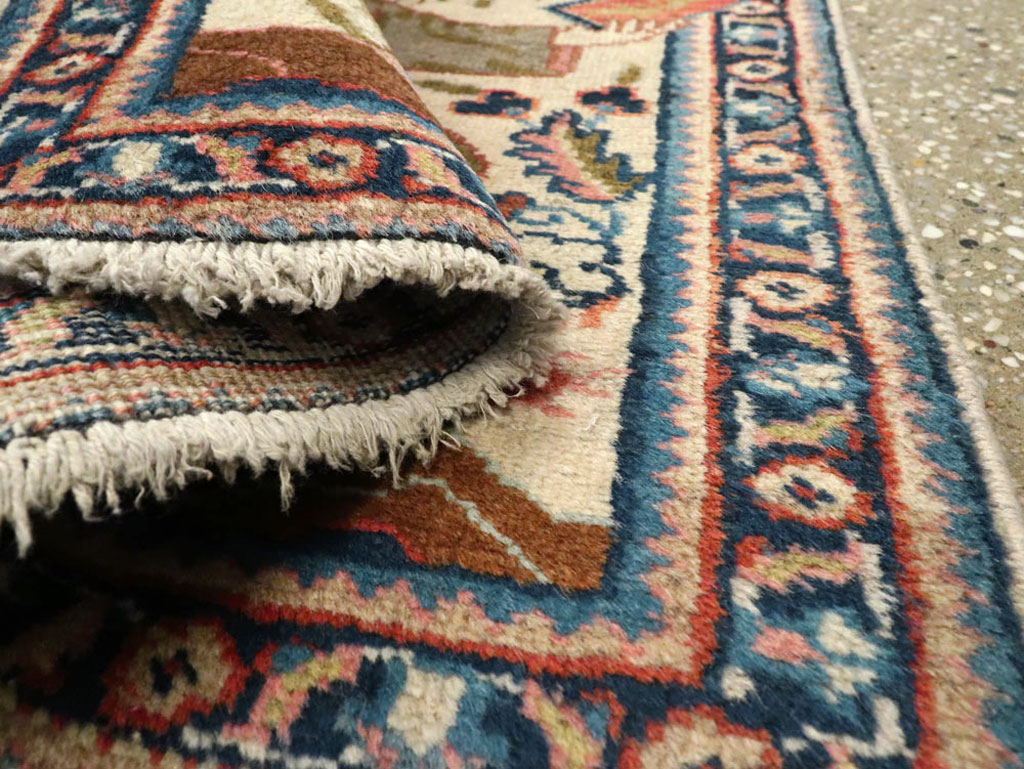 Vintage Persian Tabriz Pictorial Rug, No.15218 - Galerie Shabab