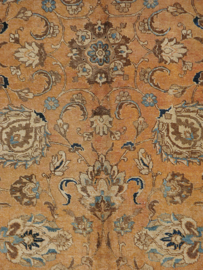 Vintage Persian Tabriz Square Carpet, No.15222 - Galerie Shabab