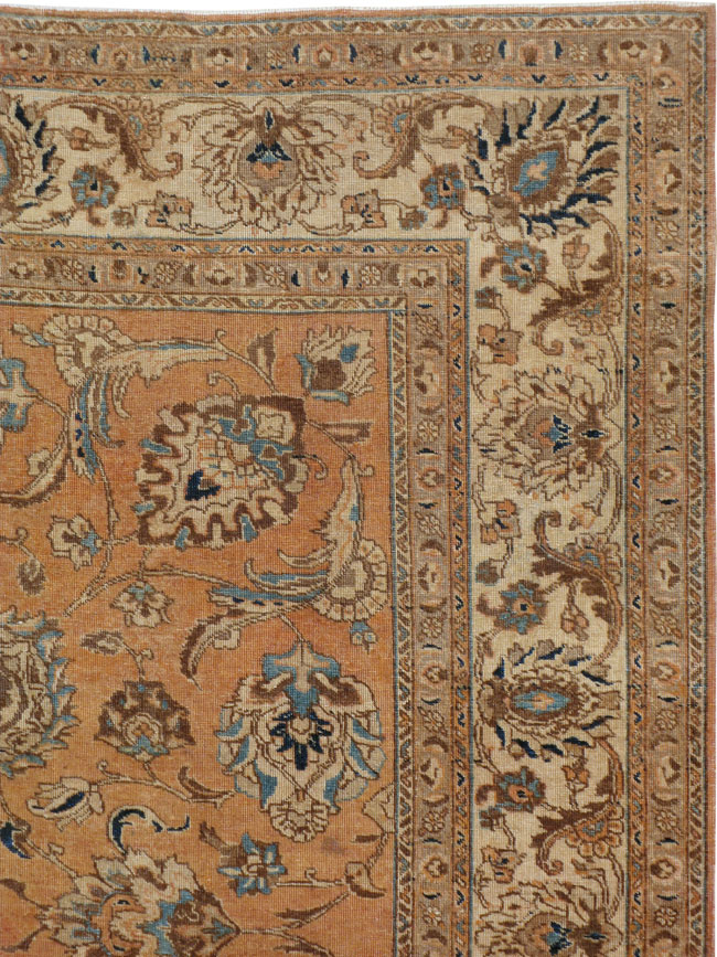 Vintage Persian Tabriz Square Carpet, No.15222 - Galerie Shabab