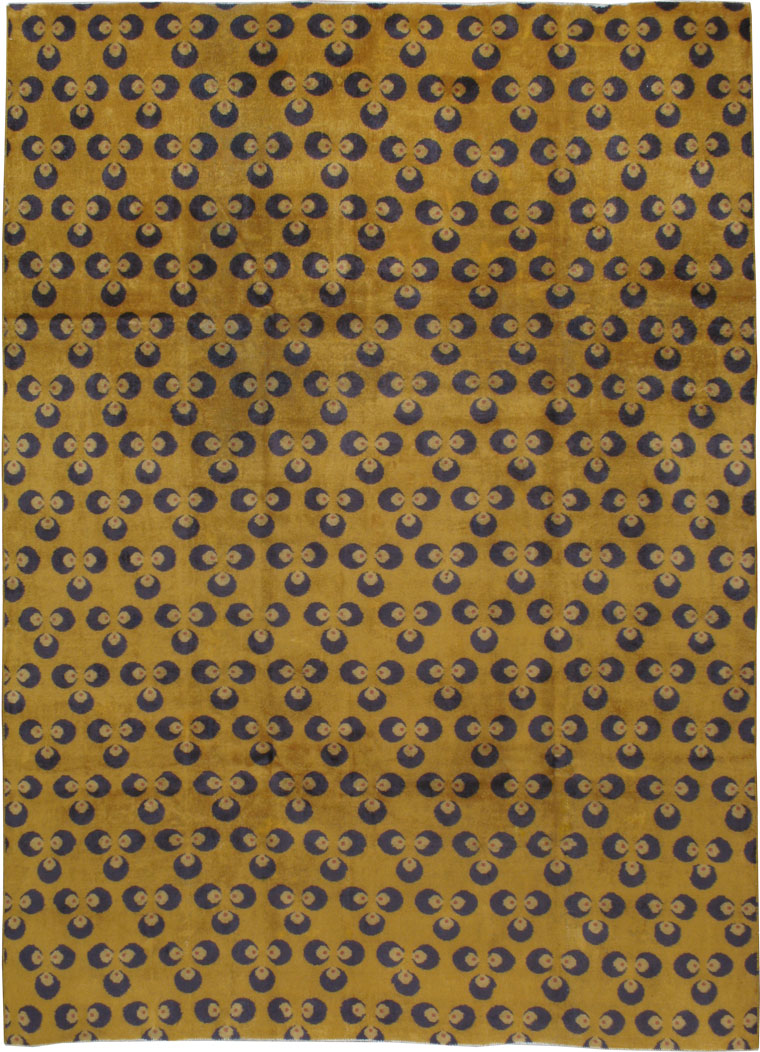 Vintage Anatolain Deco Rug, No.15235 - Galerie Shabab