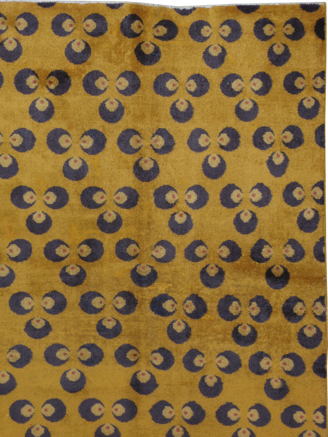 Vintage Anatolain Deco Rug, No.15235 - Galerie Shabab