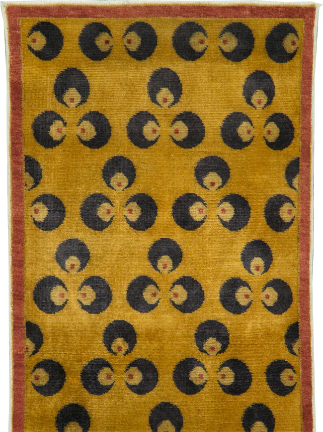 Vintage Turkish Art Deco Runner, No.15236 - Galerie Shabab