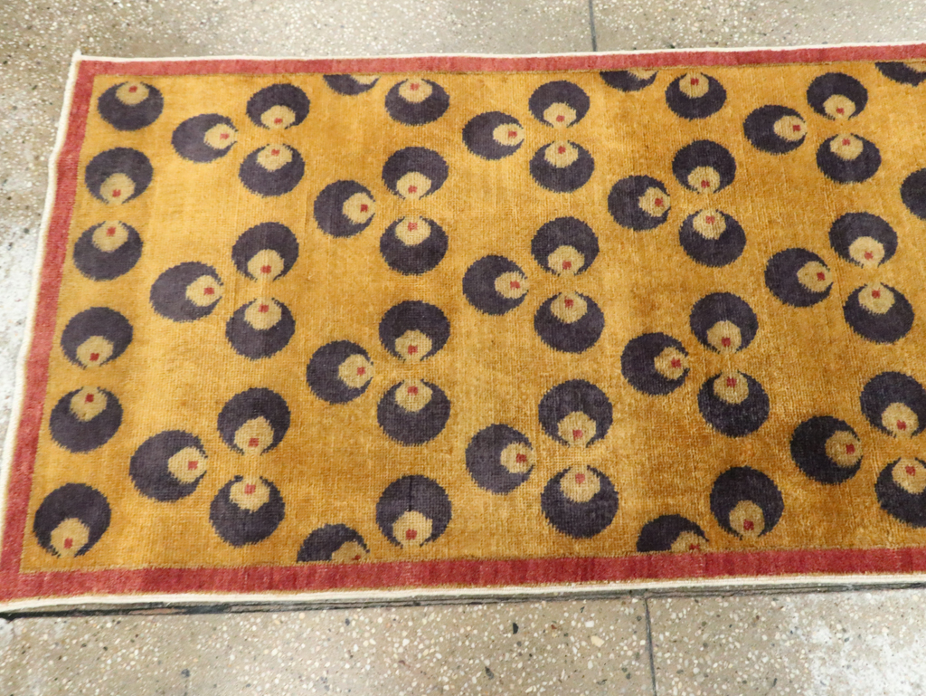 Vintage Turkish Art Deco Runner, No.15236 - Galerie Shabab