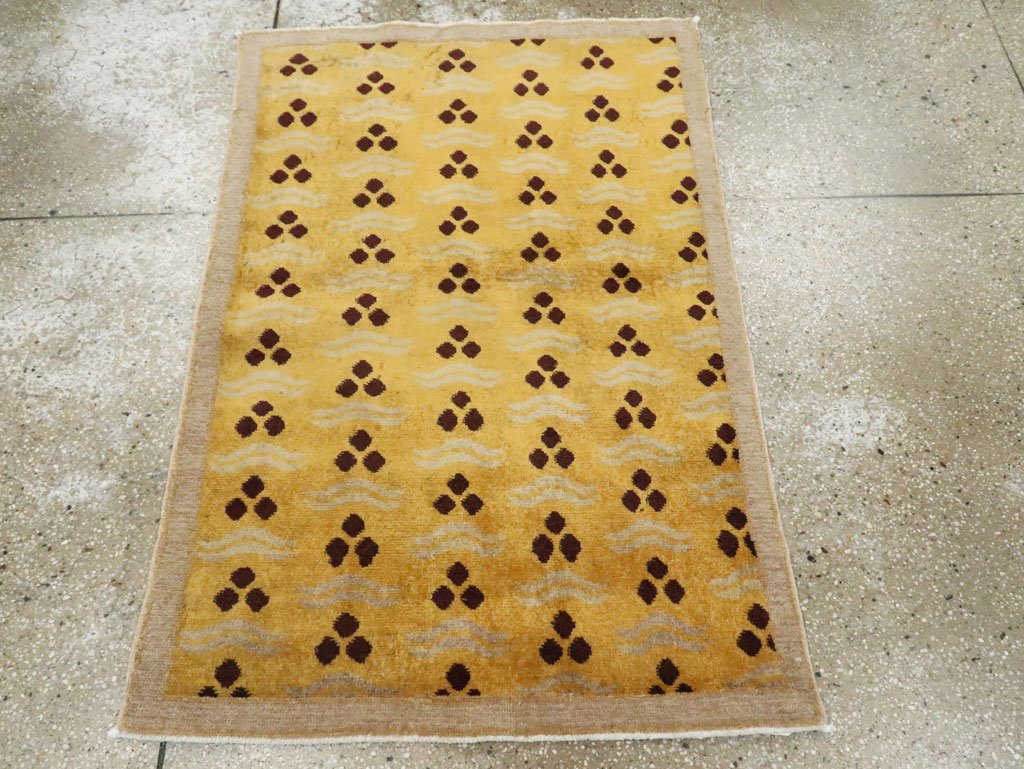 Vintage Turkish Anatolian Deco Rug, No.15237 - Galerie Shabab