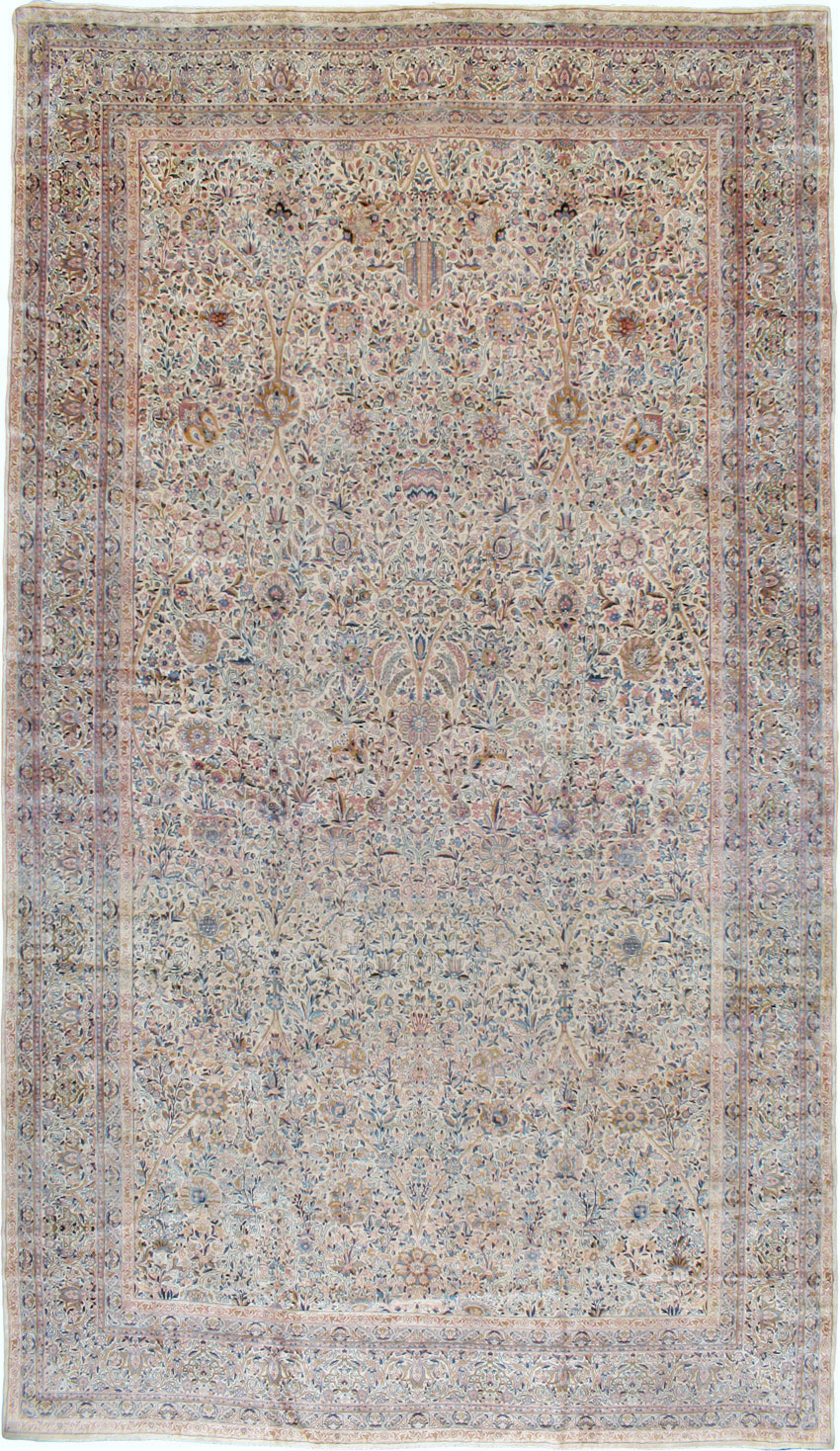 Antique Persian Lavar Kerman Carpet, No.15268 - Galerie Shabab
